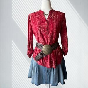 Vintage y2k floral blouse romantic